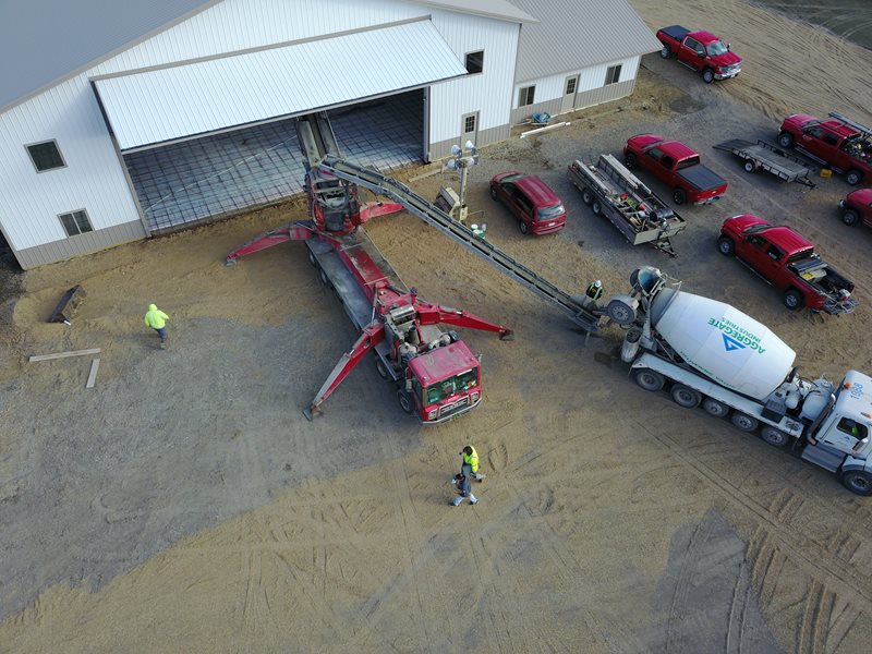 Providing concrete for agricultural projects in the Fargo-Moorhead region.