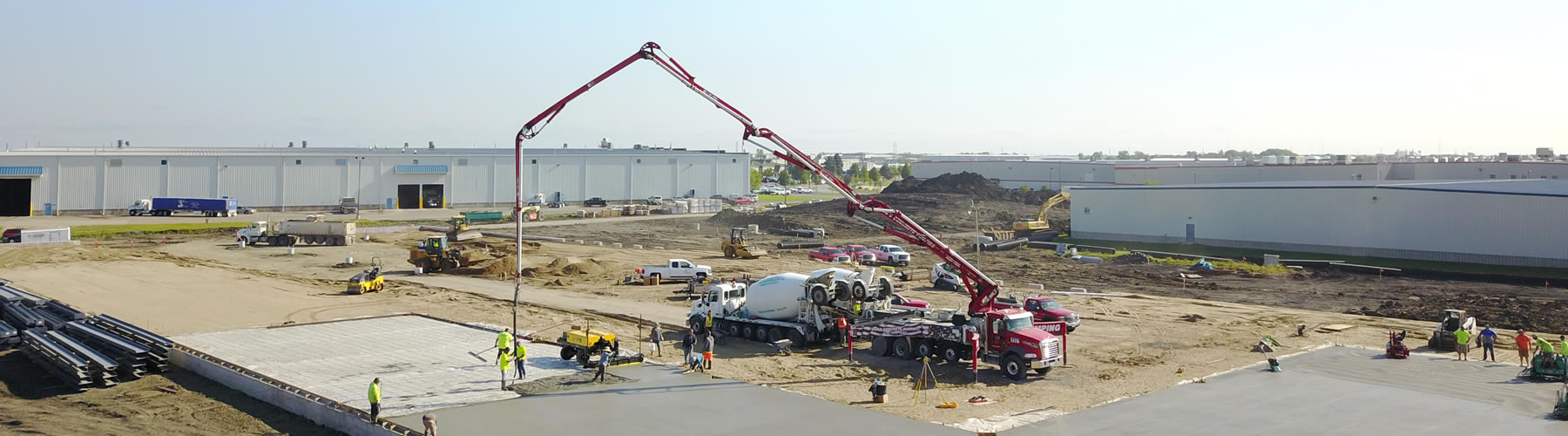 Large commercial concrete work in Fargo, Moorhead and the surrounding area.