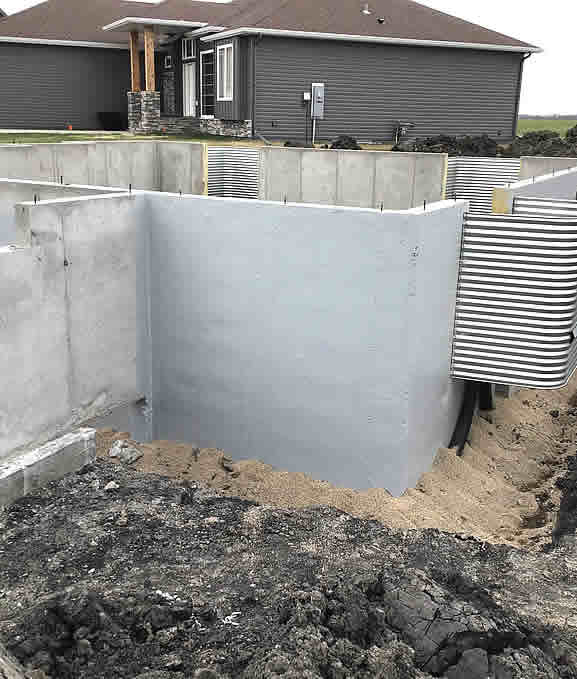 Concrete construction to help waterproof buildings and homes.